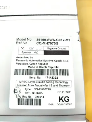 Autoradio nuova per Honda CR-V (2012)