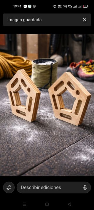 Par de presas escalada con agarres