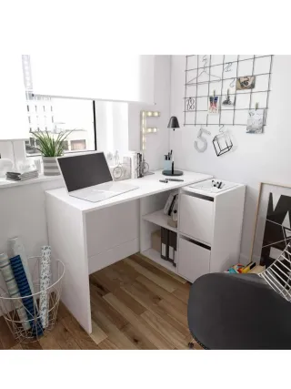 Habitdesign Escritorio Blanco Reversible