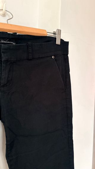 Pantalón Stradivarius Mujer Negro