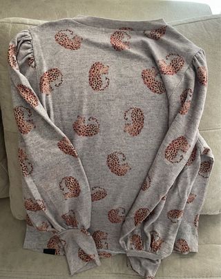 Camiseta Lylu Estampado Leopardo Manga Larga