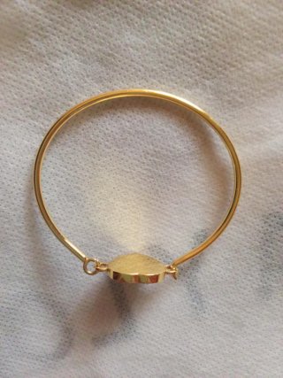 Pulsera Bimba y Lola dorada y roja
