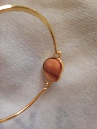 Pulsera Bimba y Lola dorada y roja