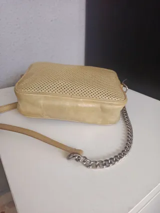 Bolso Bimba y Lola Beige/Dorado Perforado