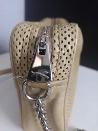 Bolso Bimba y Lola Beige/Dorado Perforado