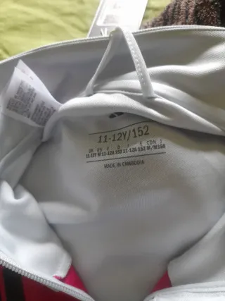 Chándal Adidas Gris y Rosa talla niña 11-12 año