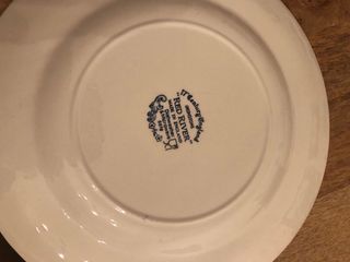 Conjunto Louça Azul e Branco Red River