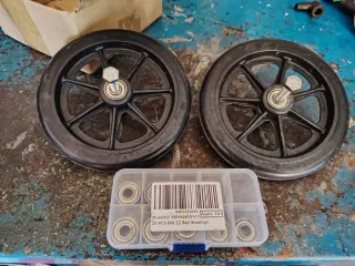 Ruedas para andador + rodamientos