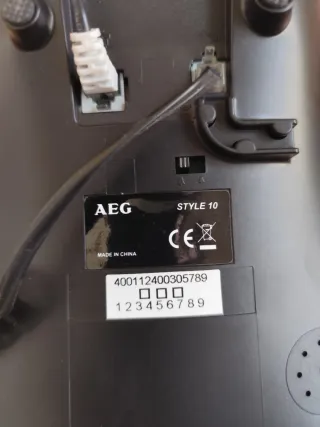 Telefono fisso AEG nero style 10