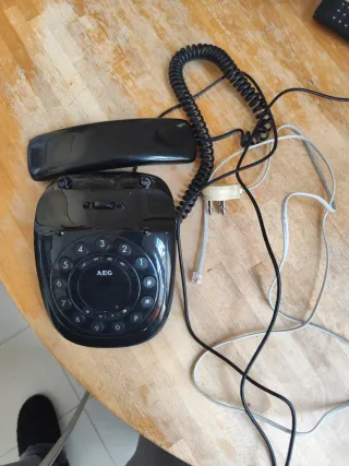 Telefono fisso AEG nero style 10