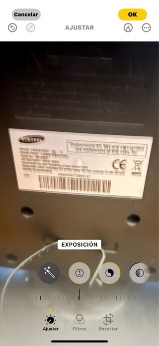 Televisión Samsung Negra grande