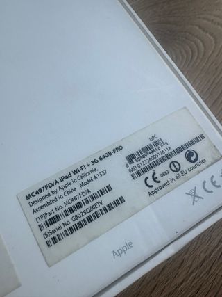 iPad Wifi+3G 64GB 1ª Gen (coleccionistas)