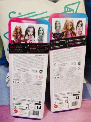 Muñecas Monster High Draculaura y Clawdeen Wolf