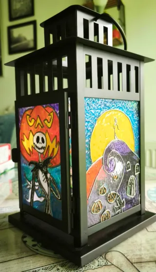 Farol decorativo Pesadilla antes de Navidad