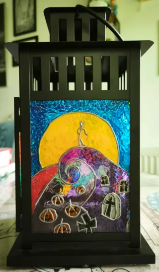 Farol decorativo Pesadilla antes de Navidad