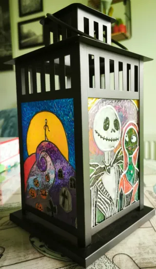 Farol decorativo Pesadilla antes de Navidad