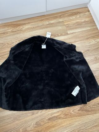 Chaleco pelo negro talla XXL