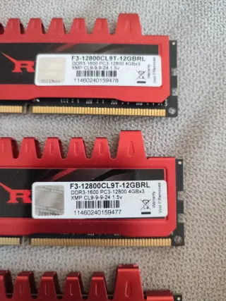 3x G.Skill DDR3 4GB PC3-12800 1600MHz
