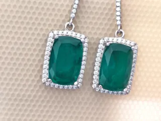 Orecchini Argento con Smeraldi