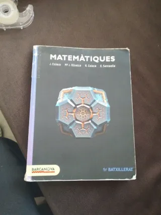 Matemàtiques 1r Batxillerat. Llibre de l'alumne