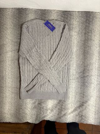 Jersey Polo Ralph Lauren Gris Talla S Mujer