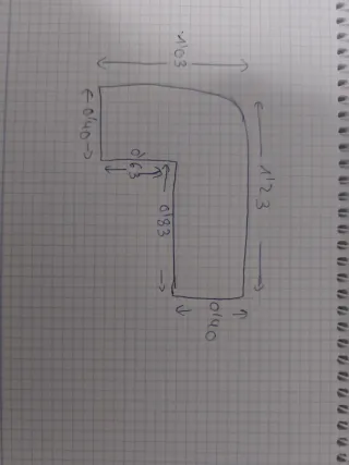 Mesa Escritorio Esquinera Madera y Metal