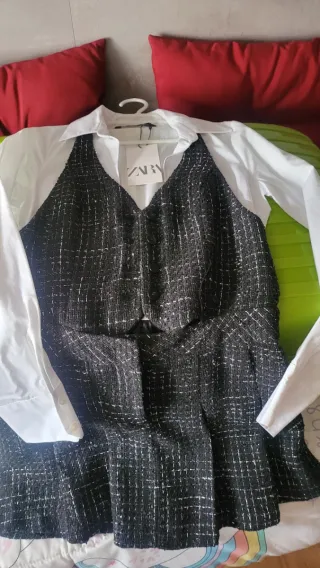 Vestido camisero Zara