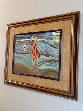 Cuadro Óleo Original Playa