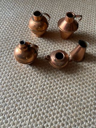 5 Miniaturas Cobre,valor unitário