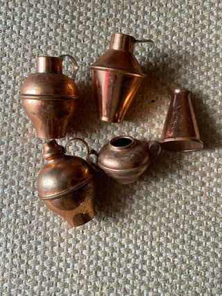 5 Miniaturas Cobre,valor unitário