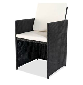 Conjunto ratán terraza mesa cristal