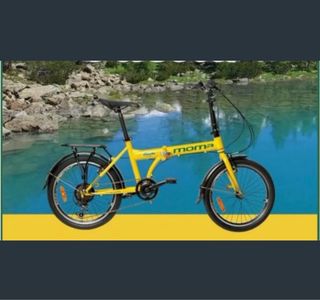 Bici Plegable Urbana Moma Amarilla nueva
