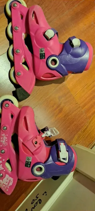 Patines Decathlon Talla 28-30 Rosa/Morado