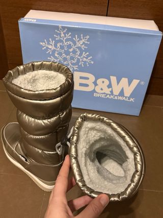 Botas Nieve B&W Plata T.41 (Rebajadas)