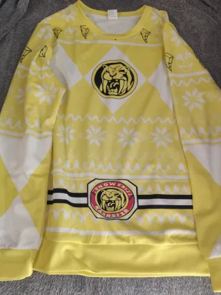 4 Camiseta Power Ranger Verde,roja,azul y amarillo