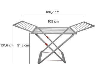 Tendedero Plegable Resina Gris