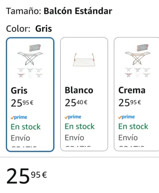 Tendedero Plegable Resina Gris