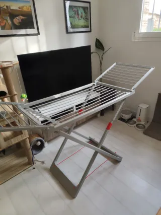 Tendedero Plegable Resina Gris