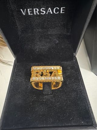 Anillo Versace Dorado