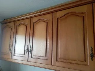 Puertas de armario de cocina madera y cristal