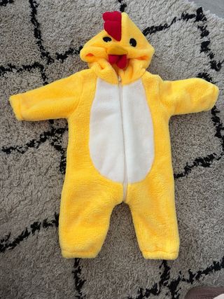 Disfraz de pollo para bebé 0-4 meses