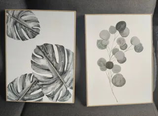 Quadri Foglie 30x40cm Set 2