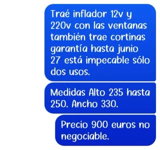 Avance Hinchable Dometic Impecable