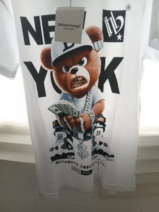 Camiseta hombre  oso dinero