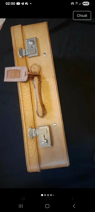 Valigia vintage in cuoio