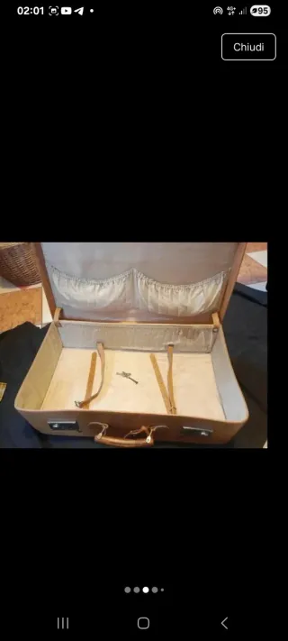 Valigia vintage in cuoio