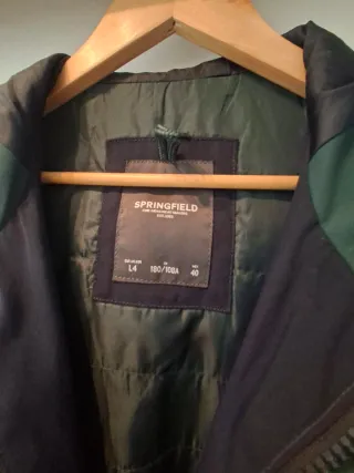 Chaqueta tipo parka Springfield verde militar