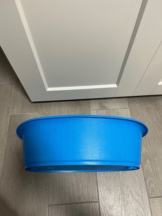 Cama para perros azul