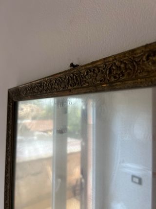 Specchio Vintage Cornice Dorata 77x56 cm