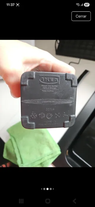 Estante organizador de cocina negro